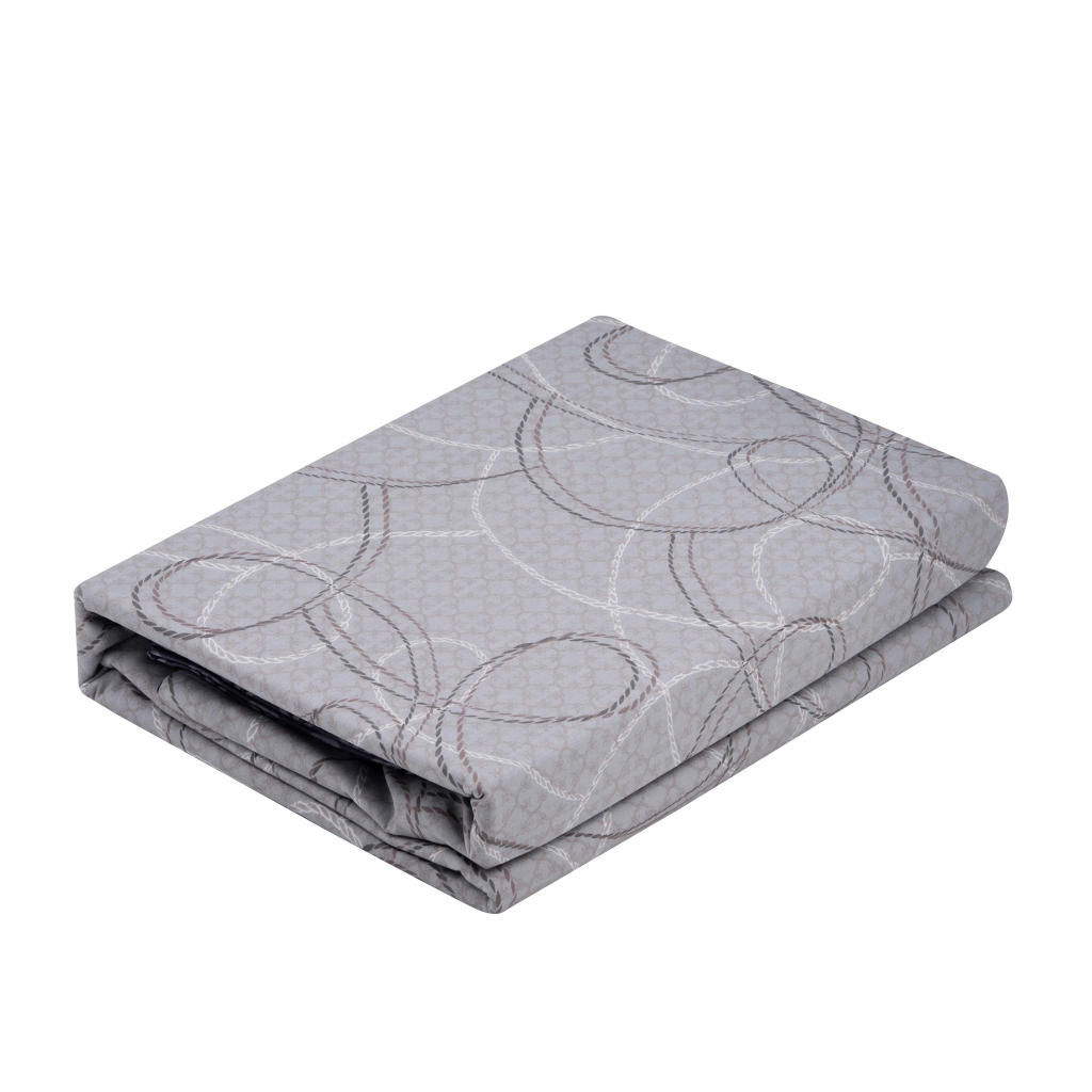 Постільна білизна Ardesto Gloria сатин геометрія, сіро-синій євро 200х220 (ART2022PB) - зображення 3