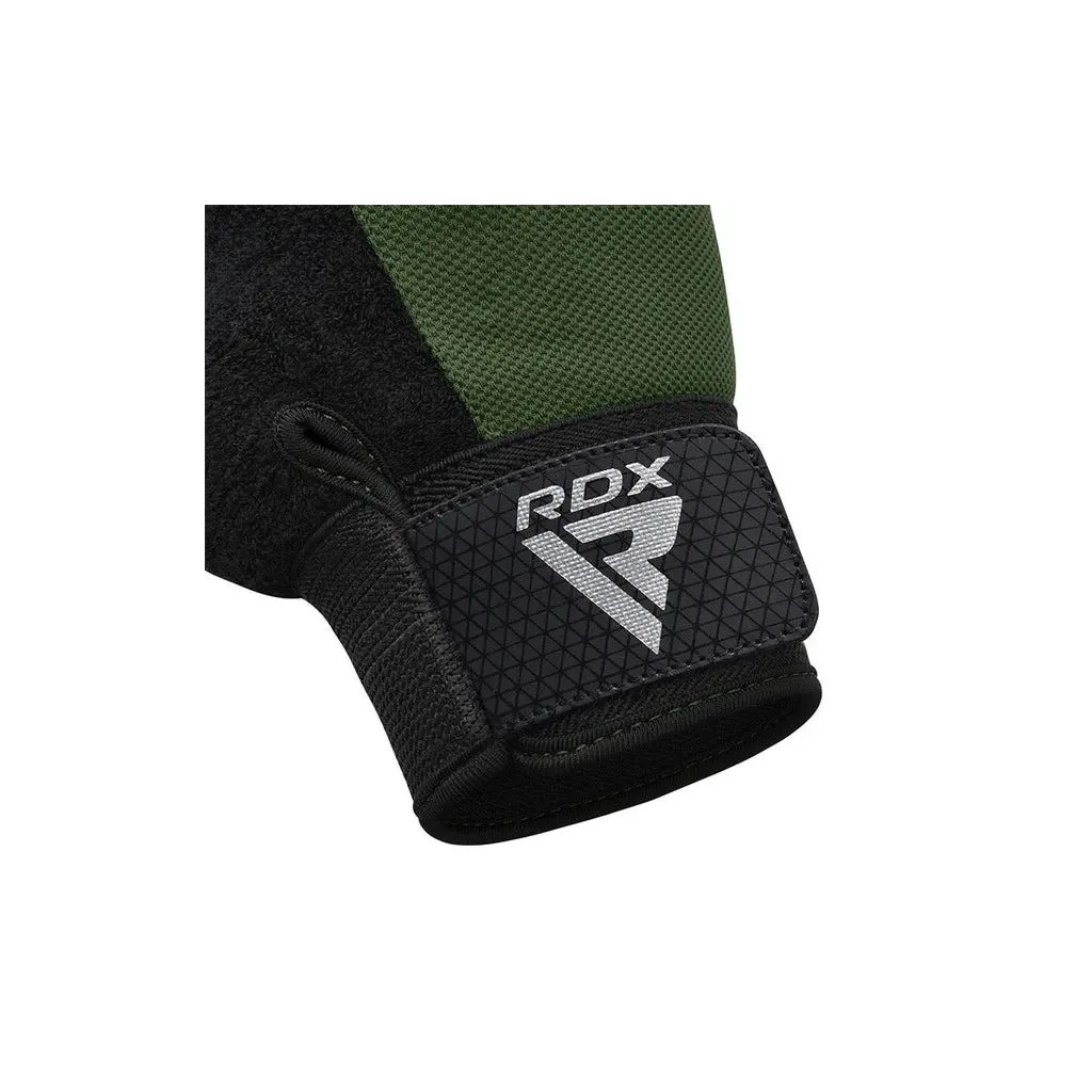 Рукавички для фітнесу RDX W1 Half Army Green Plus L (WGA-W1HA-L+) - зображення 5