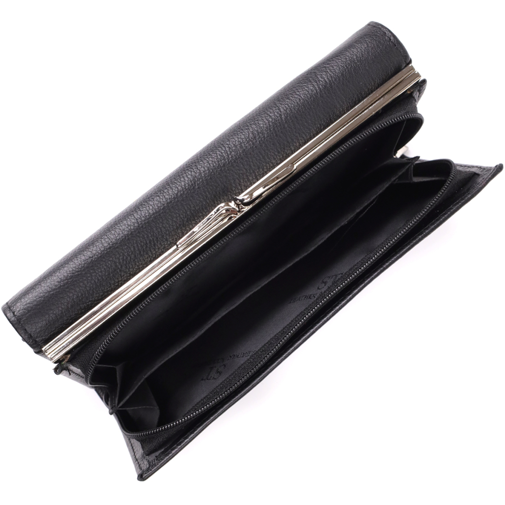 Гаманець ST Leather З натуральної шкіри Чорний (23112) - зображення 8