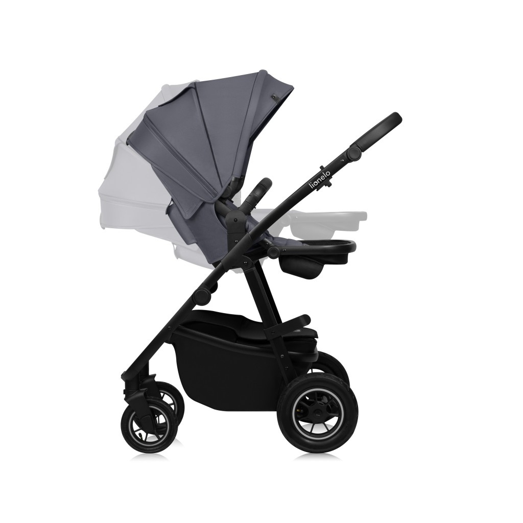 Коляска Lionelo 3 в 1 AMBER PLUS 3IN1 GREY GRAPHITE (LO-AMBER PLUS 3IN1 GREY GRAPHITE) - зображення 8