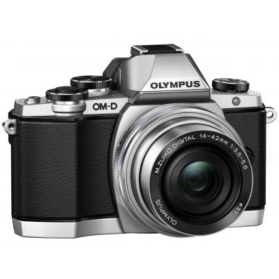 Цифровий фотоапарат Olympus E-M10 Pancake Zoom 14-42 mm Kit silver/black (V207024SE000) - зображення 8