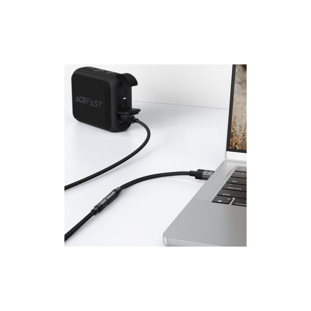 Перехідник USB AM to 3.5mm F 0.15m black Acefast (6974316285298) - picture 6