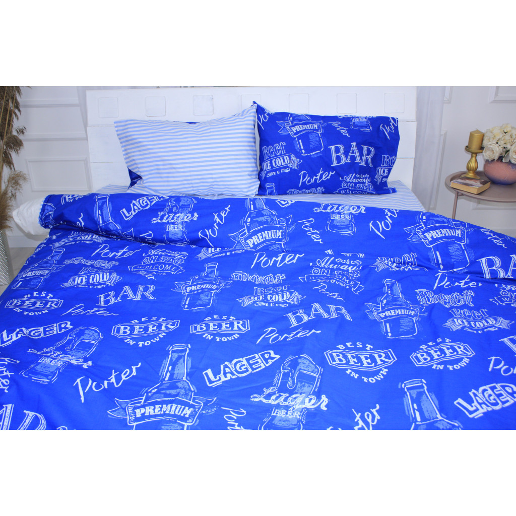 Постільна білизна MirSon Бязь Ranforce Elite 17-0508 Beer Bar Сімейна 160x220 (2200004733401) - зображення 1