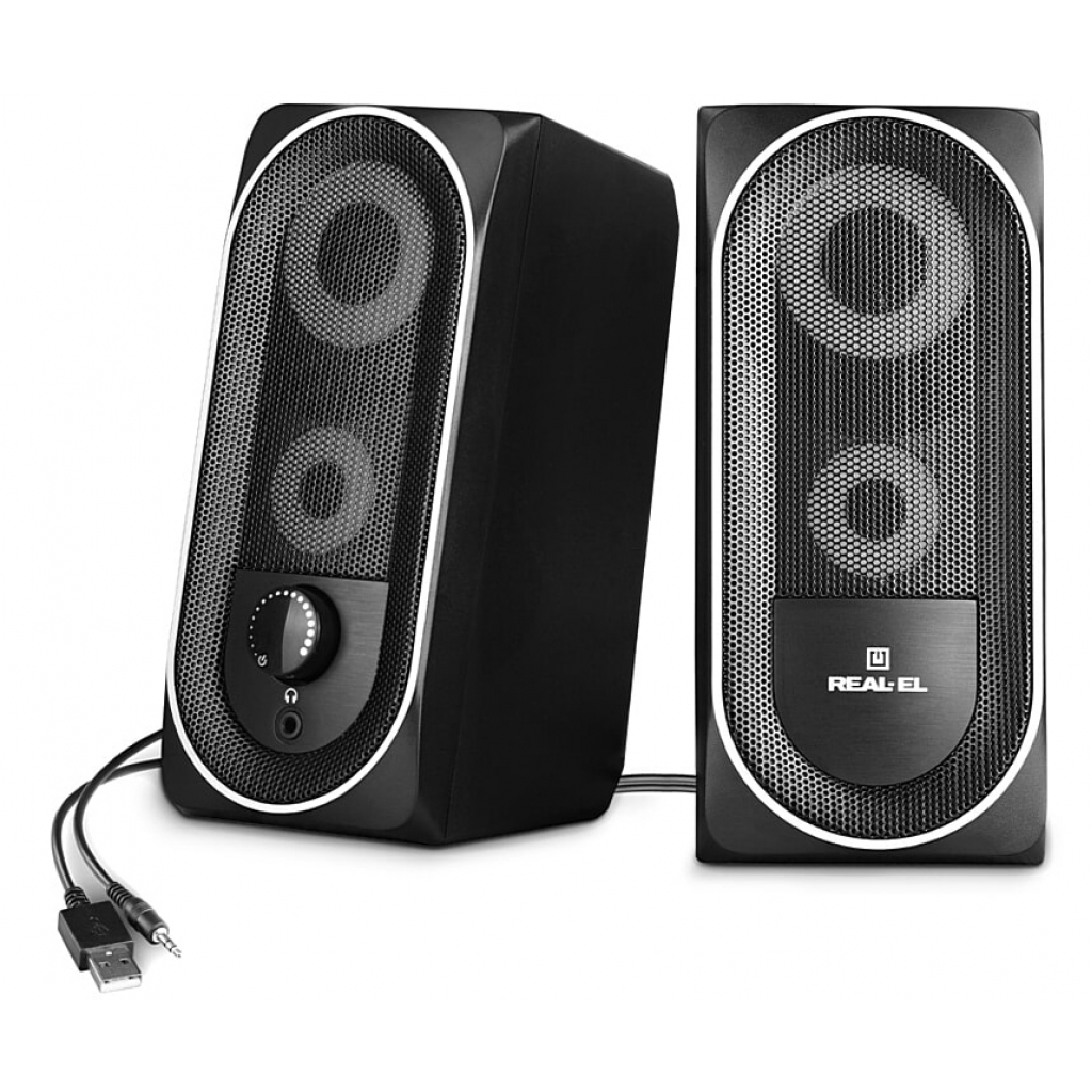 Акустична система REAL-EL S-110 USB Black (EL121100009) - зображення 5