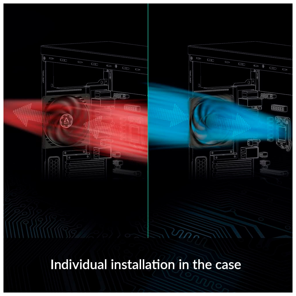 Кулер до корпусу Arctic F12 PWM, 5 pcs (ACFAN00145A) - зображення 8