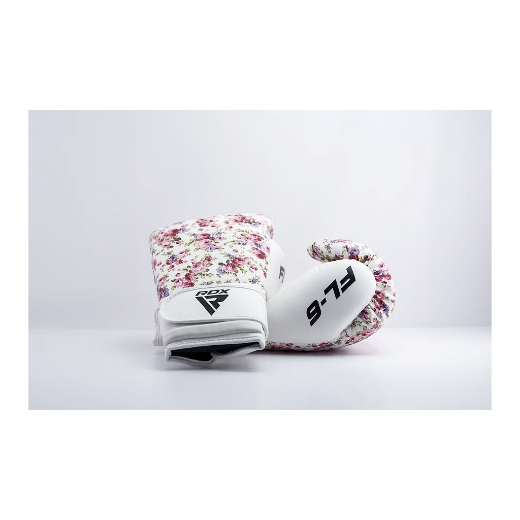 Боксерські рукавички RDX FL-6 White 8 унцій (BGR-FL6W-8oz) - зображення 7