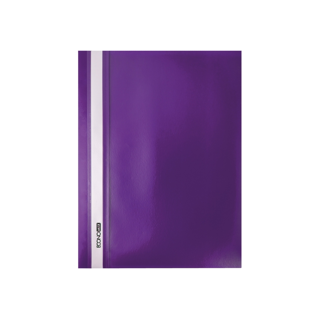 Папка-швидкозшивач Economix А4 без перфорації, фактура "помаранч", фіолетова (E31509-12) - зображення 1