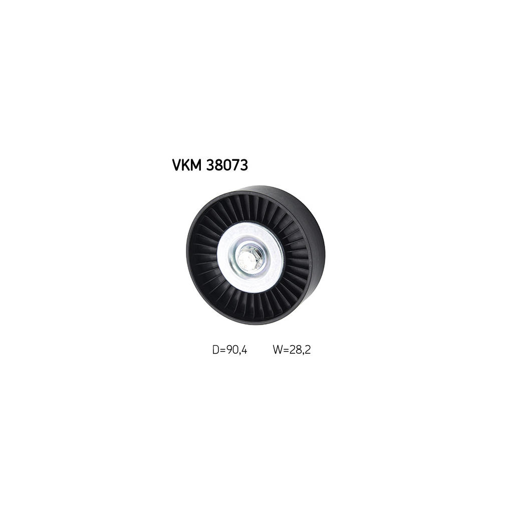 Ролик натягувача ременя SKF VKM 38073 - зображення 2