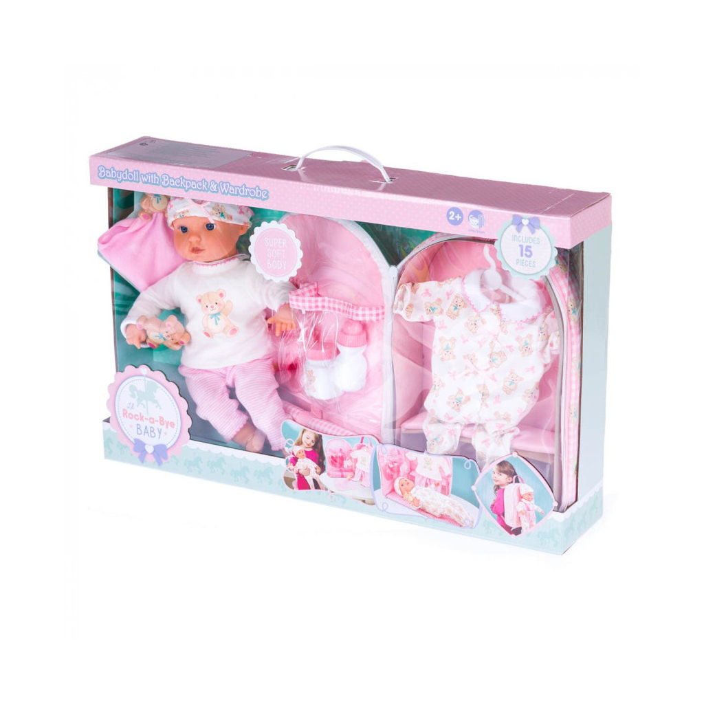 Пупс Lotus у наборі з аксесуарами, 35,5 см (6457794) - зображення 3