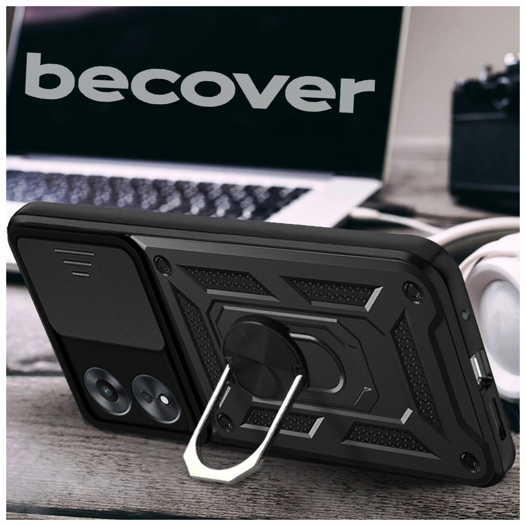Чохол до мобільного телефона BeCover Military Oppo A18 Black (710712) - зображення 2