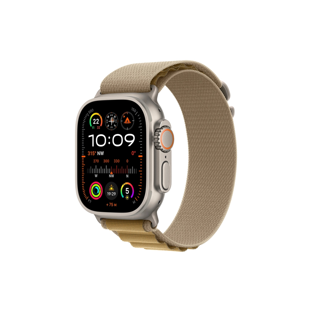 Смарт-годинник Apple Watch Ultra 2 2024 GPS + Cellular 49mm Natural Titanium Case with Tan Alpine Loop - Medium (MX4F3UL/A) - зображення 1