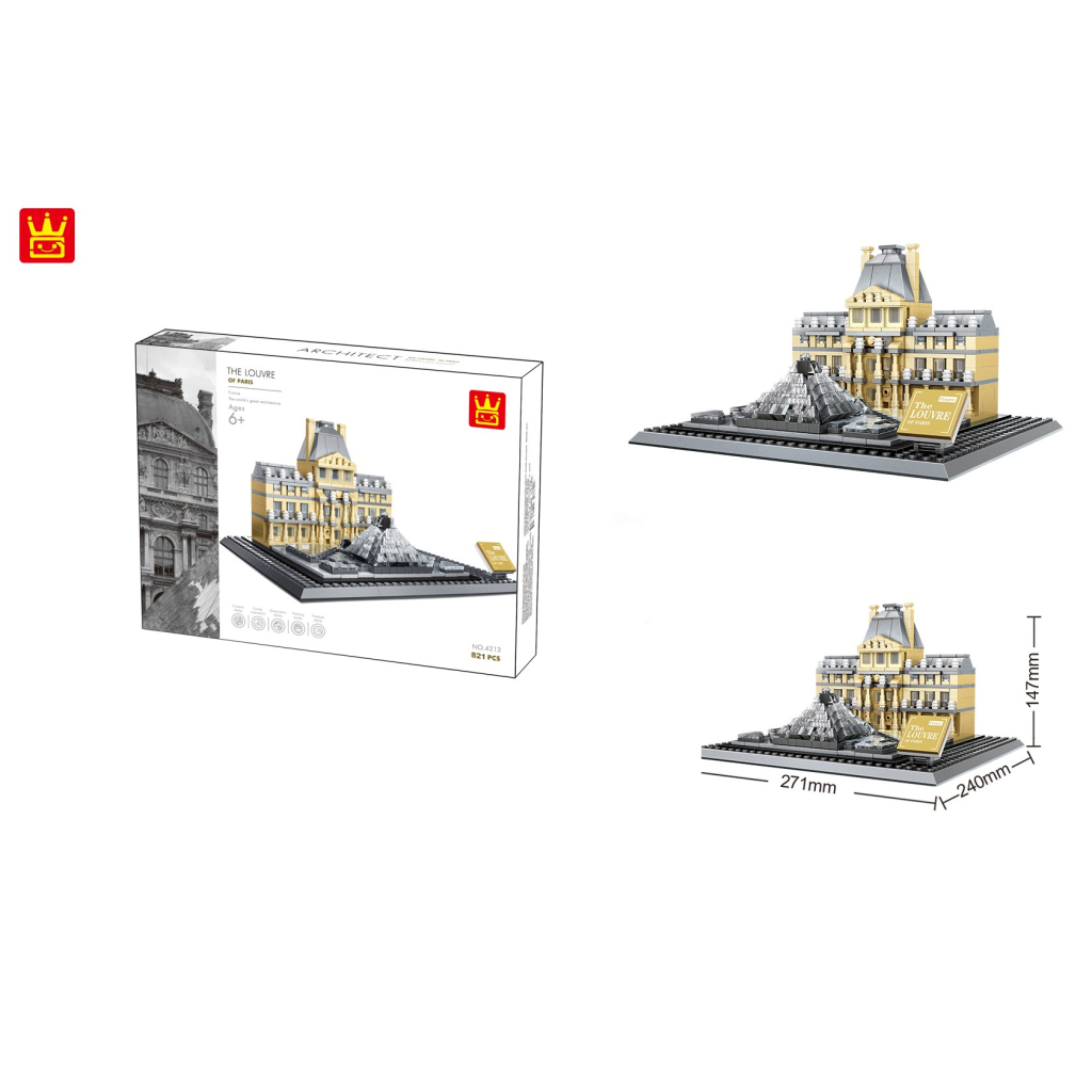 Конструктор Wange Паризько-французький Лувр (WNG-Louvre) - зображення 4