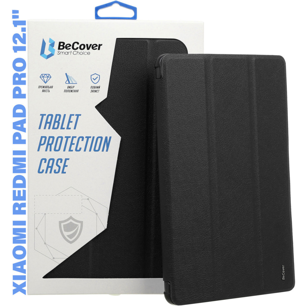 Чохол до планшета BeCover Smart Case Xiaomi Redmi Pad Pro 12.1'' Black (711296) - зображення 1