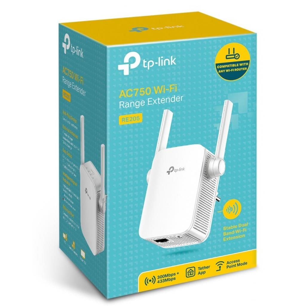 Ретранслятор TP-Link RE205 AC750, 1хFE LAN (RE205) - изображение 5