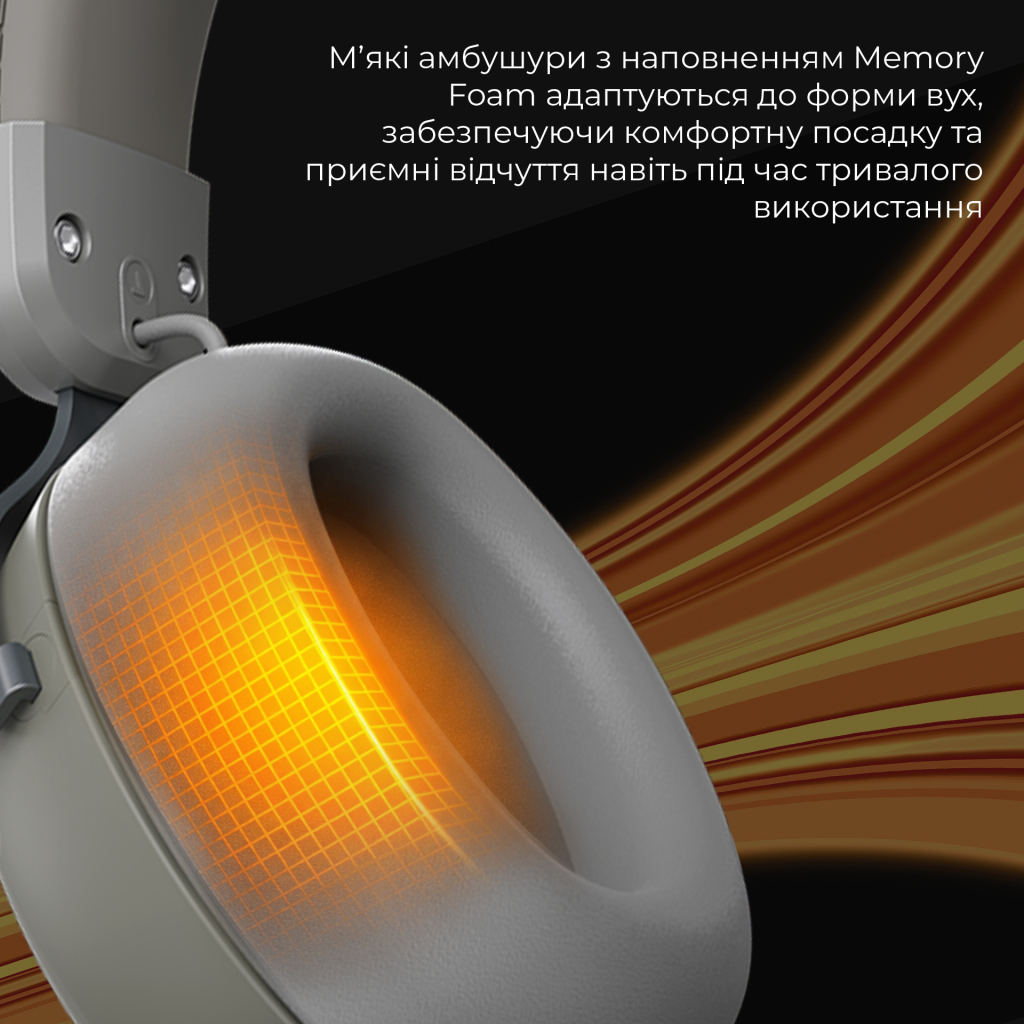 Навушники Ajazz AHM08 MAX 3-Mode Grey (AHM08-MAX-GW) - зображення 12