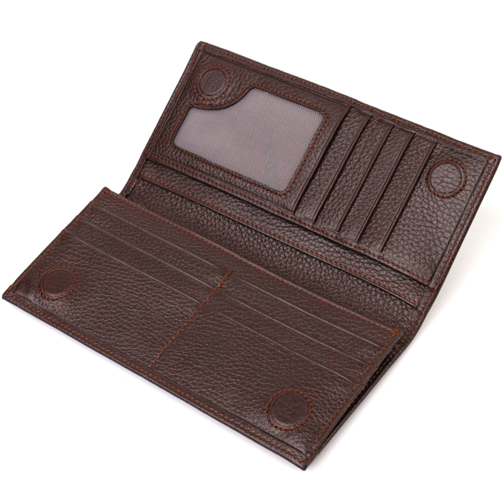 Гаманець Canpellini З натуральної шкіри Коричневий (21902) - зображення 5