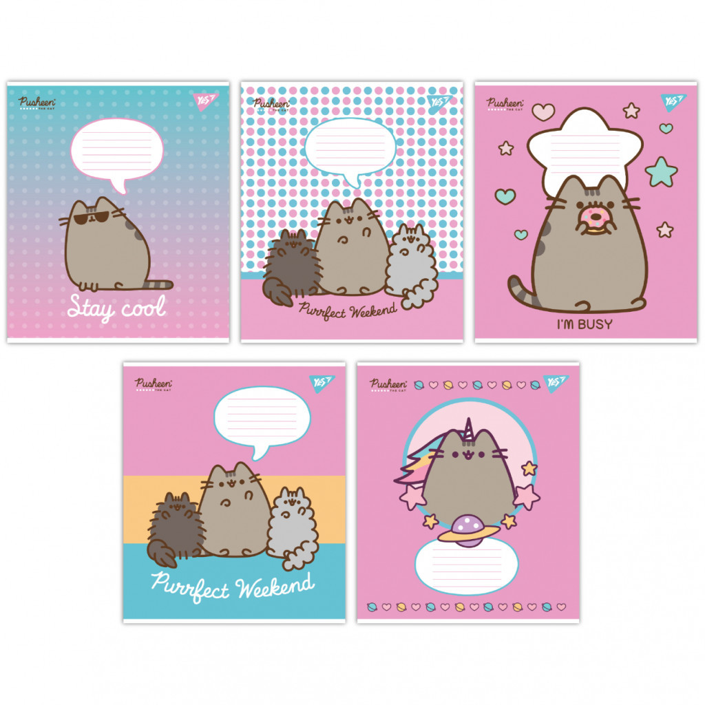 Зошит Yes Pusheen 12 аркушів лінія (766951) - зображення 1