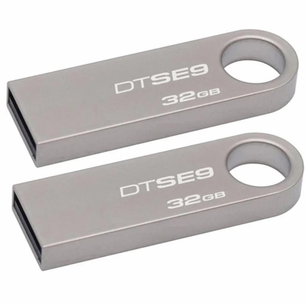 USB флеш накопичувач Kingston 2x32GB DataTraveler SE9 USB 2.0 (DTSE9H/32GB-2P) - зображення 2