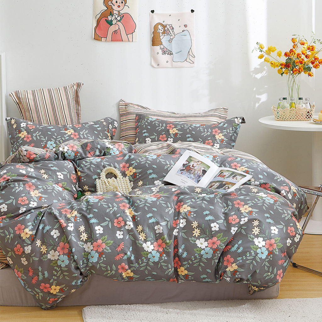 Постільна білизна Home Line 05-071 Герань сатин сімейний (163964) - зображення 1