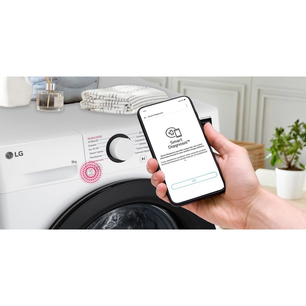 Пральна машина LG F2Y5PS6W - изображение 3