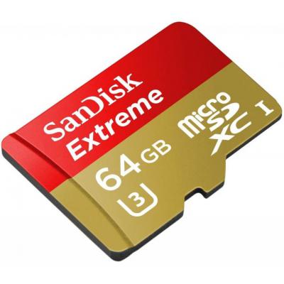 Карта пам'яті SanDisk 64GB microSDXC Class 10 UHS-I U3 (SDSDQXN-064G-G46A) - зображення 1