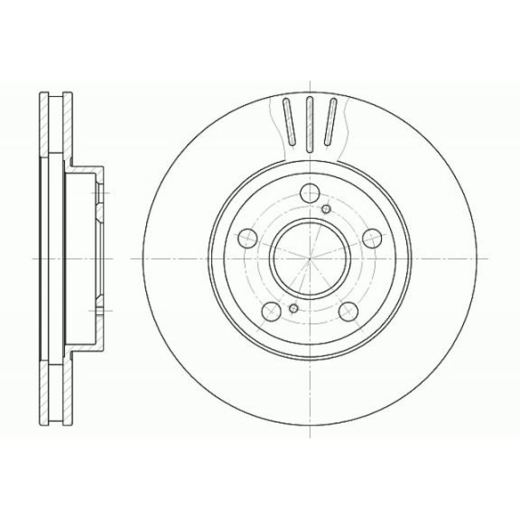 Гальмівний диск REMSA 6540.10 - зображення 1