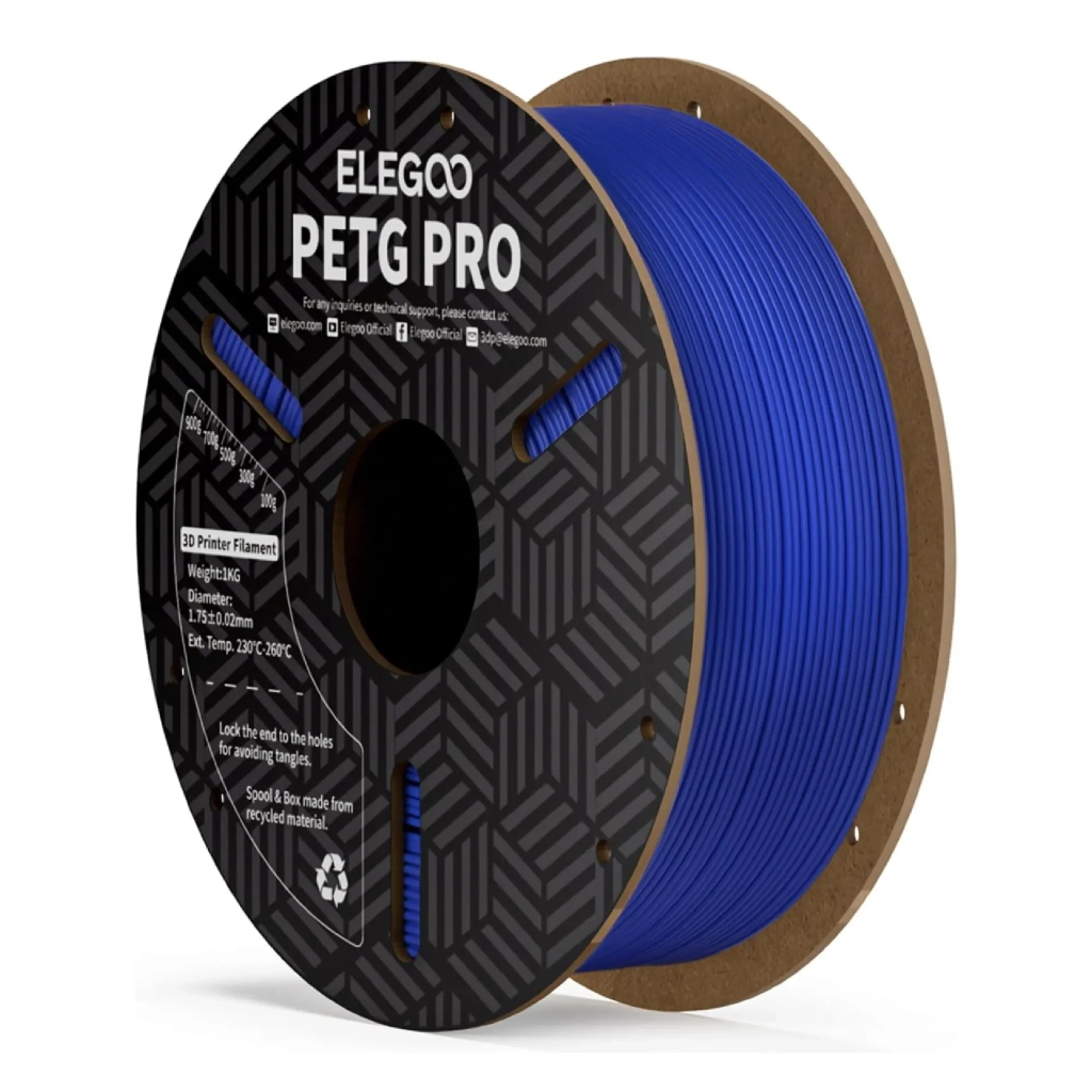 Пластик для 3D-принтера ELEGOO PETG PRO 1кг, 1.75мм, blue (50.203.0201) - зображення 1