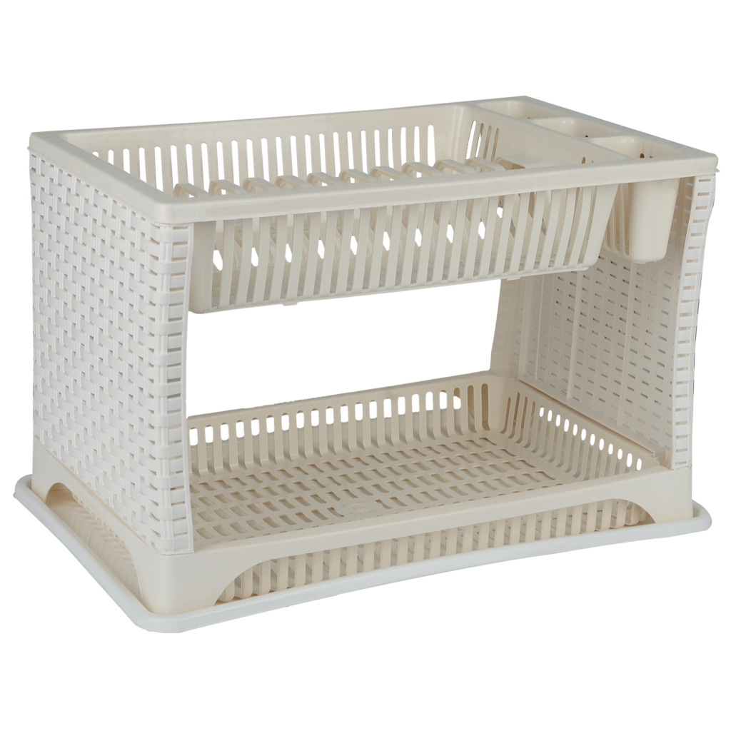 Сушарка для посуду Violet House 0053 Ротанг Metalic (0053 Роттанг METALIC сушка д/пос) - зображення 1