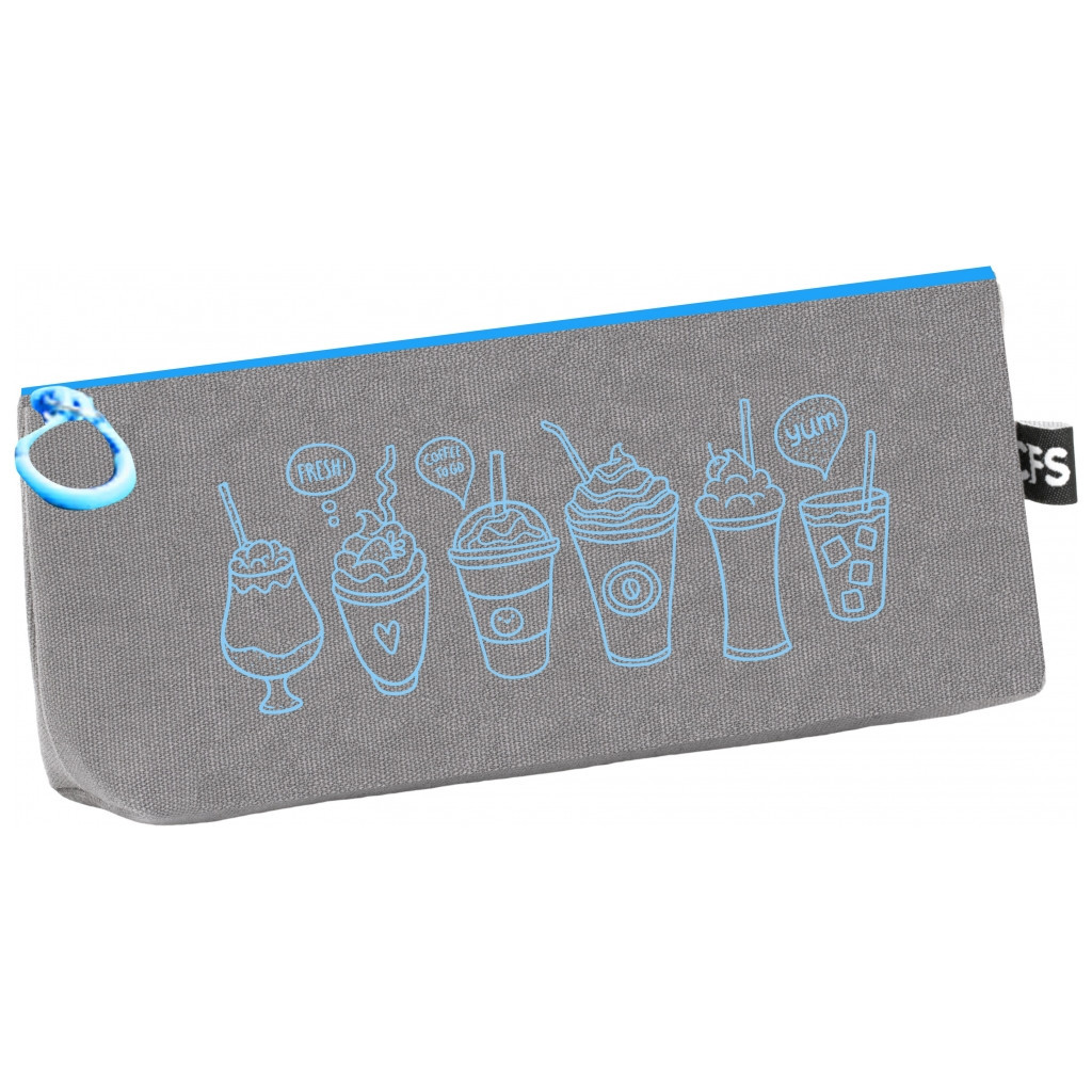 Пенал Cool For School 1 відділення Fresh сірий (CF85396-01) - зображення 1