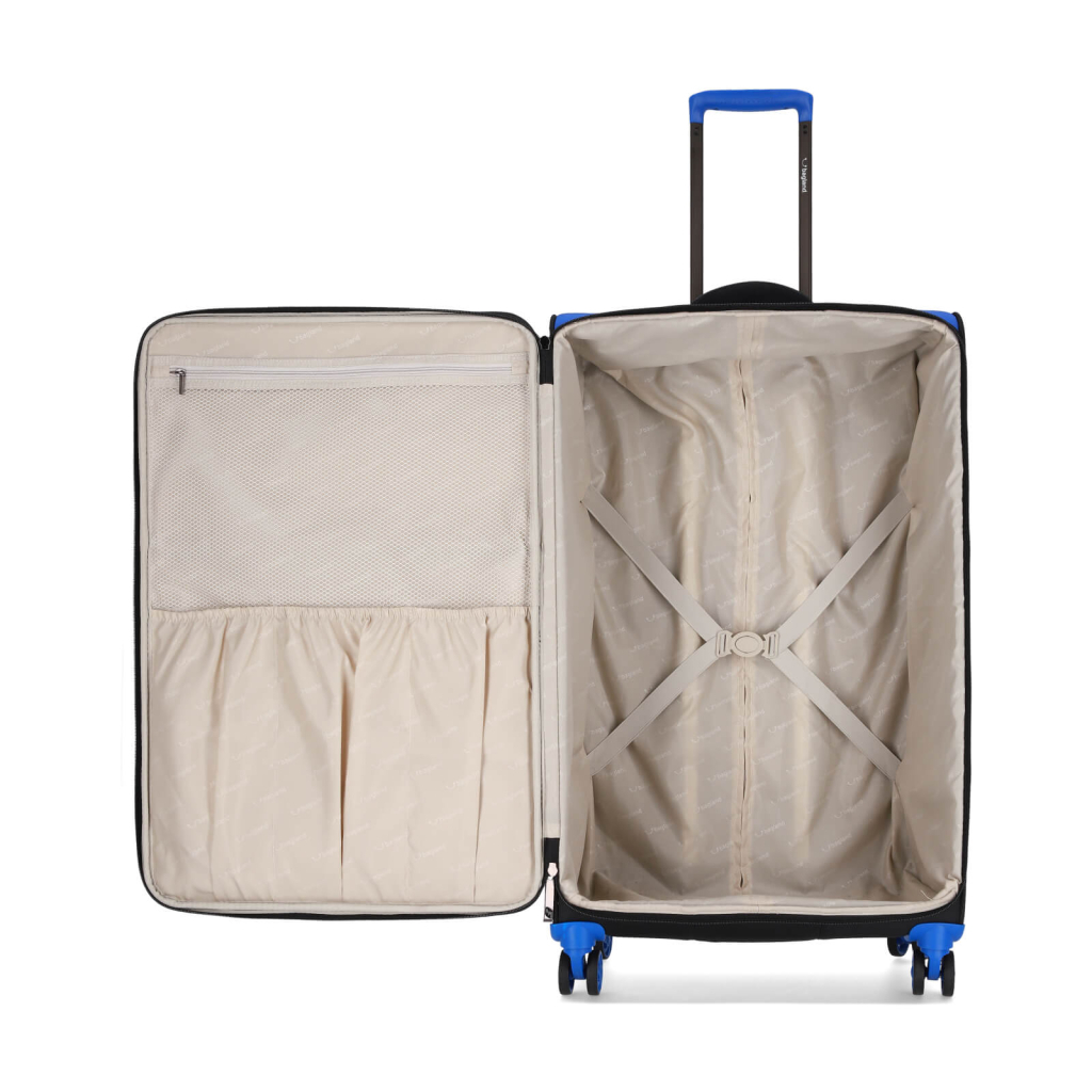 Валіза Bagland Stella велика 77 л синя (1143021829) - зображення 6