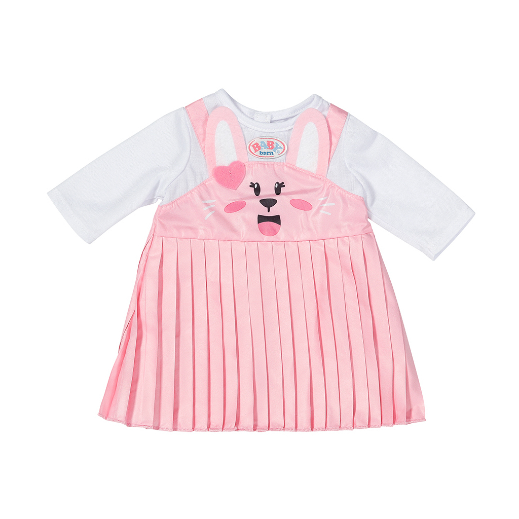 Аксесуар до ляльки Zapf Одяг для ляльки Baby Born - Сукня з зайкою (832868) - зображення 1