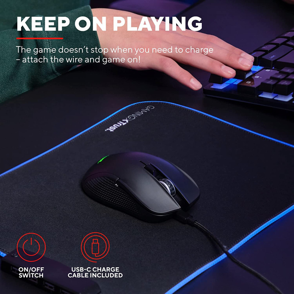 Мишка Trust GXT923 YBAR Wireless Black (24888) - зображення 10