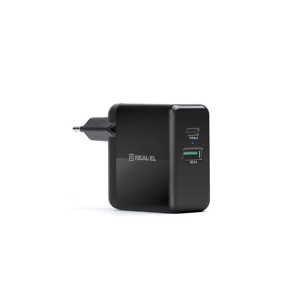 Зарядний пристрій REAL-EL CH-350 black (EL123160017) - зображення 6