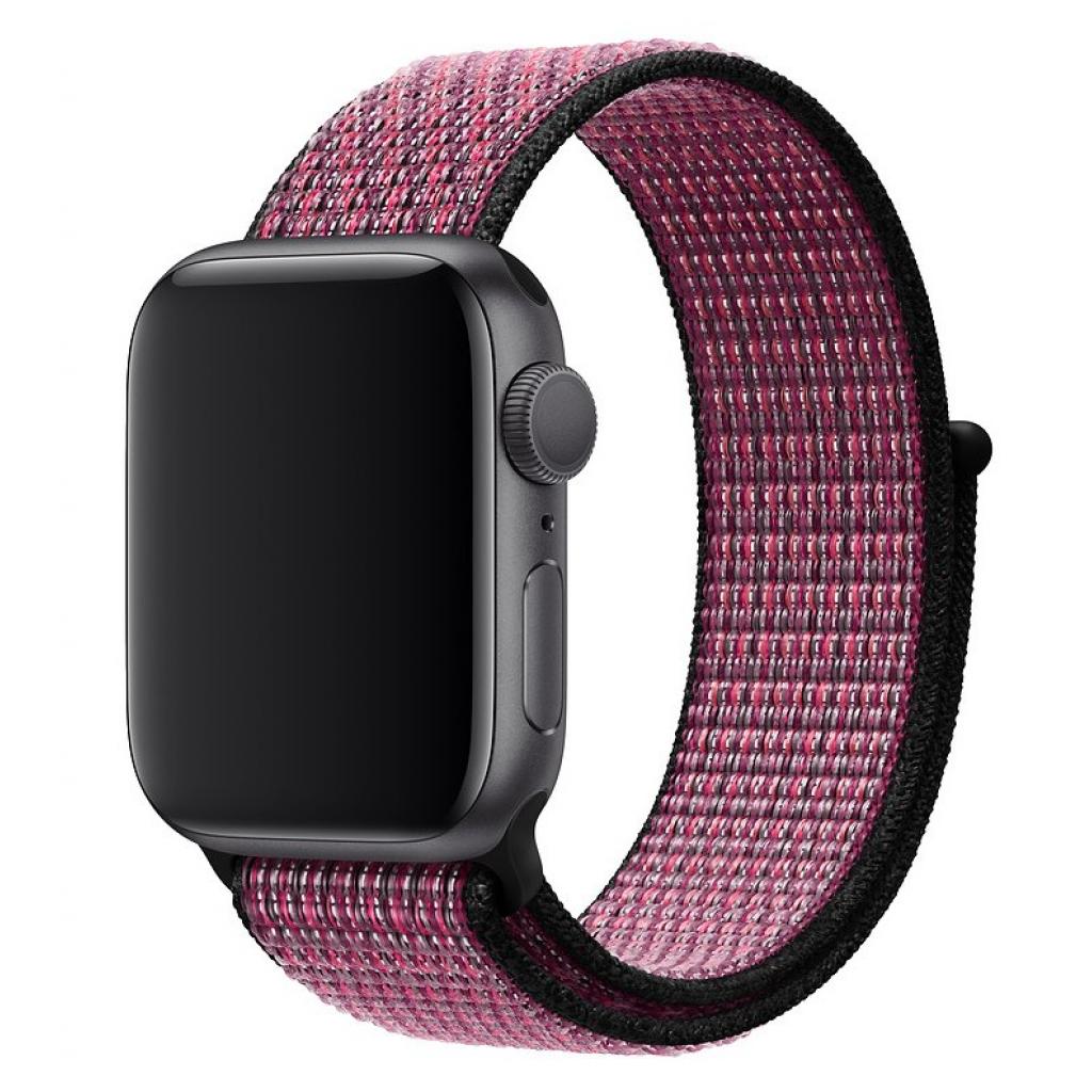 Ремінець до смарт-годинника Apple 44mm Pink Blast/True Berry Nike Sport Loop (MWU42ZM/A) - зображення 2