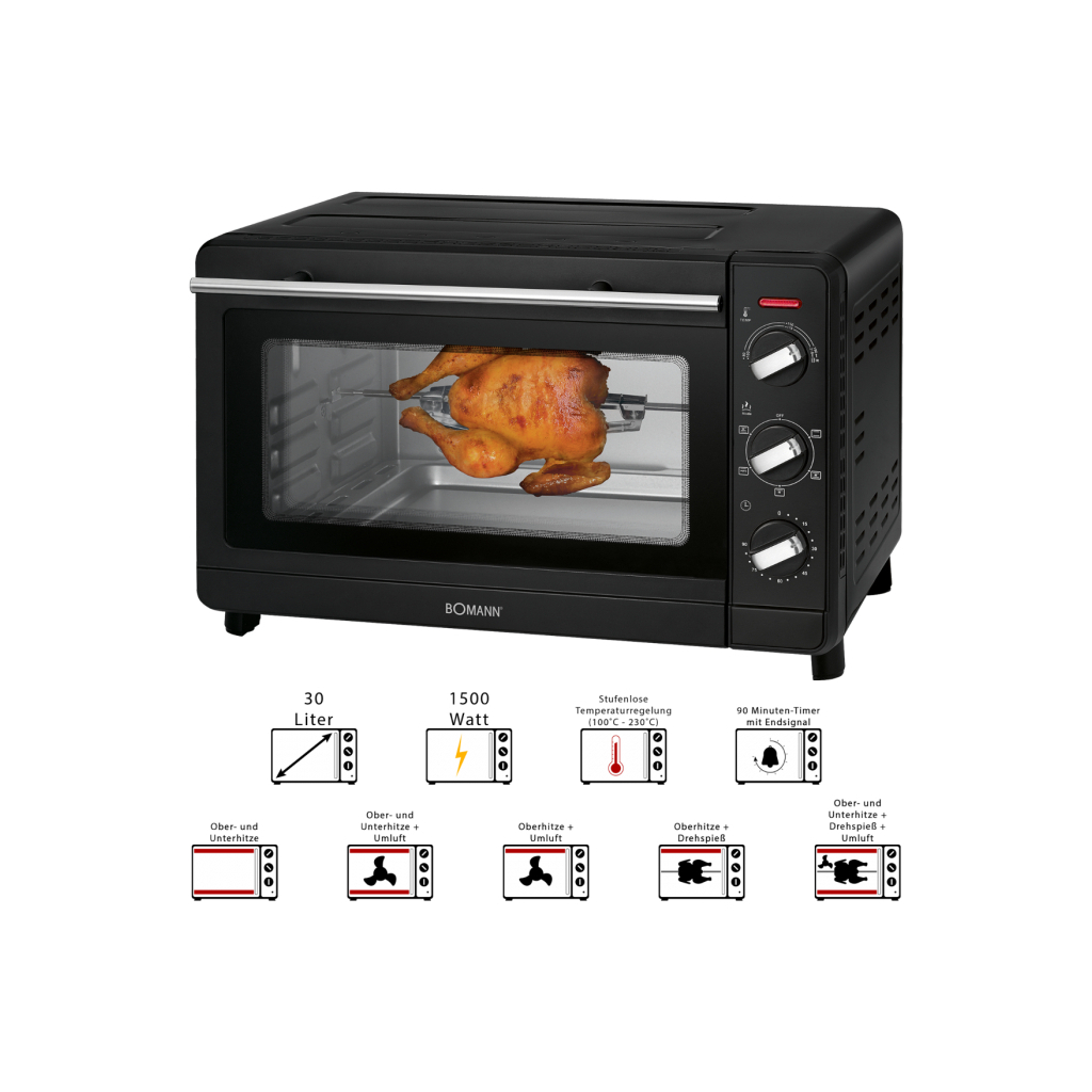 Електропіч Bomann MBG 6023 CB - зображення 2