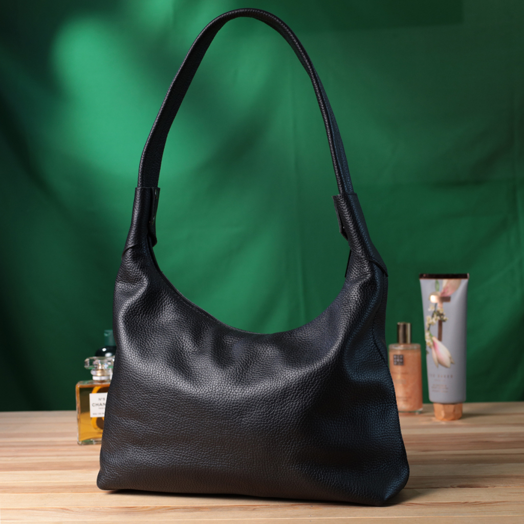 Сумка Shvigel З натуральної шкіри флотар Чорна (22827) - зображення 10