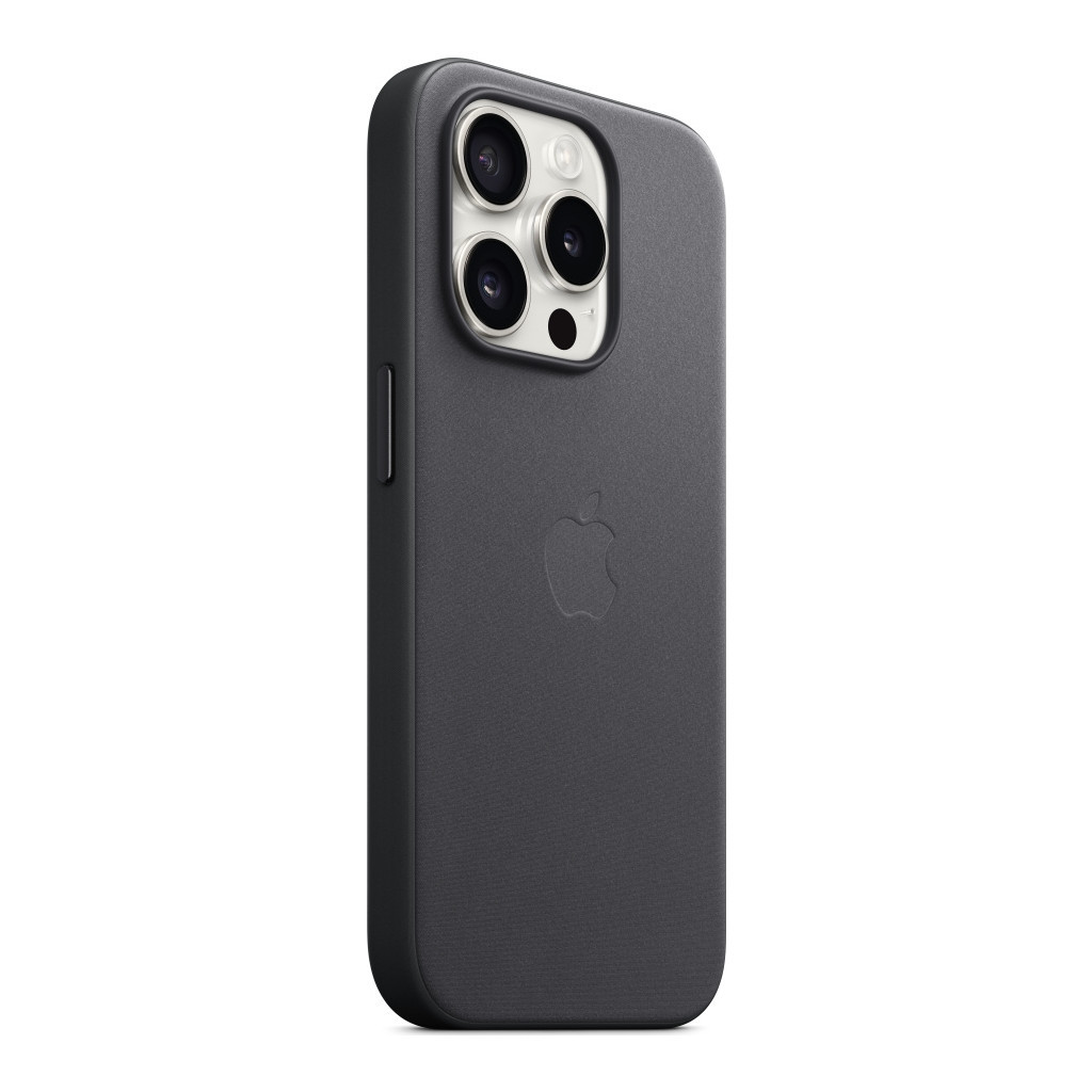 Чохол до мобільного телефона Apple iPhone 15 Pro FineWoven Case with MagSafe Black (MT4H3ZM/A) - изображение 5