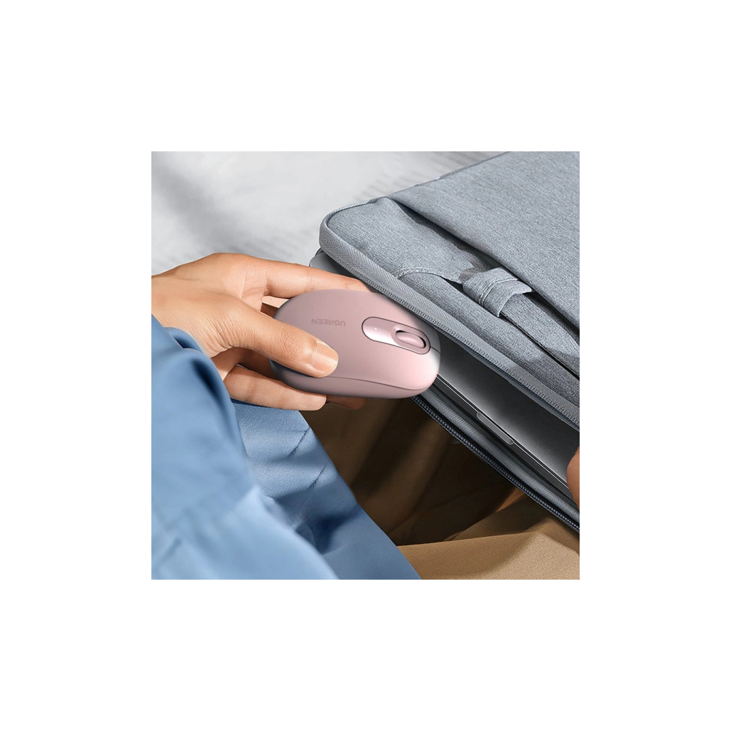 Мишка Ugreen MU105 Wireless Pink (90686) - зображення 3