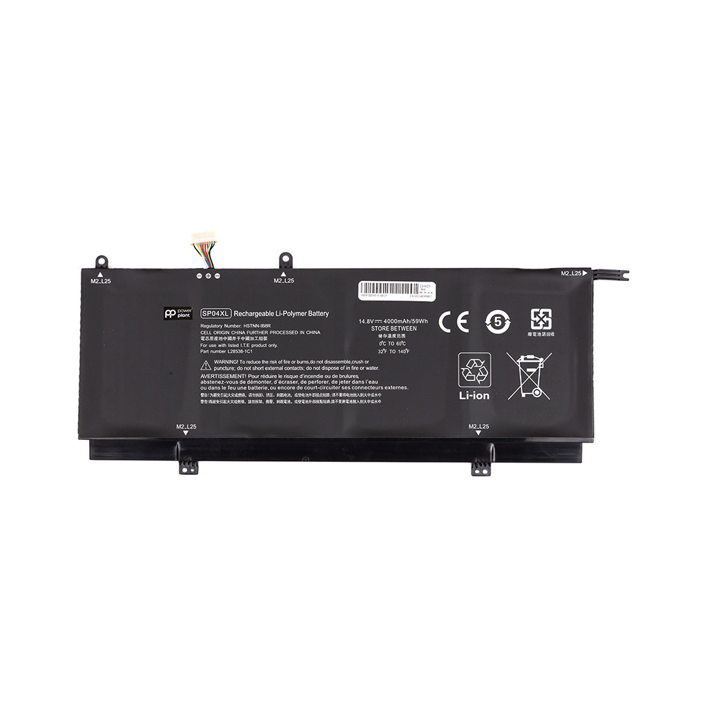 Акумулятор до ноутбука PowerPlant HP Spectre x360 Convertible 13T-AP000 (SP04XL) 14.8V 4000mAh (NB462216) - зображення 1