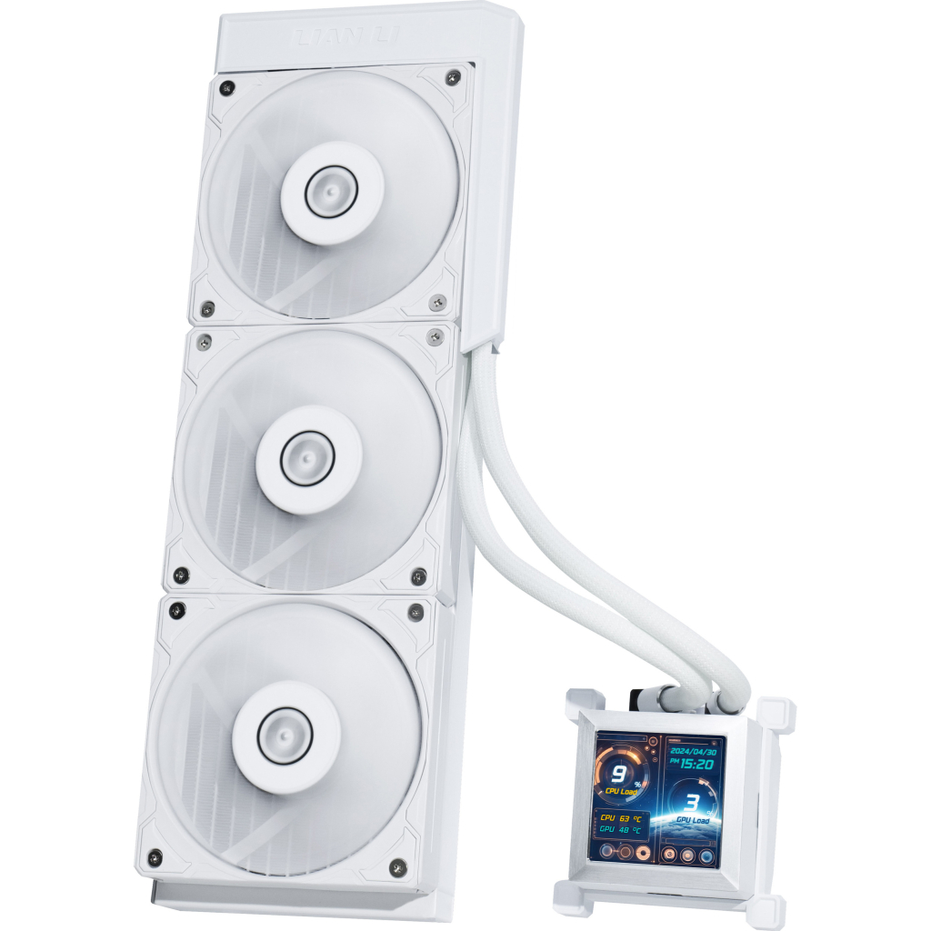Система рідинного охолодження Lian Li HydroShift LCD 360S, White (G89.GHSLCD36SW.00) - зображення 2