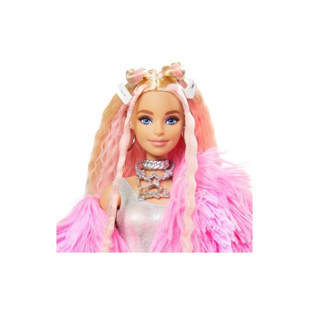 Лялька Barbie Екстра в рожевій пухнастій шубці (GRN28) - зображення 4