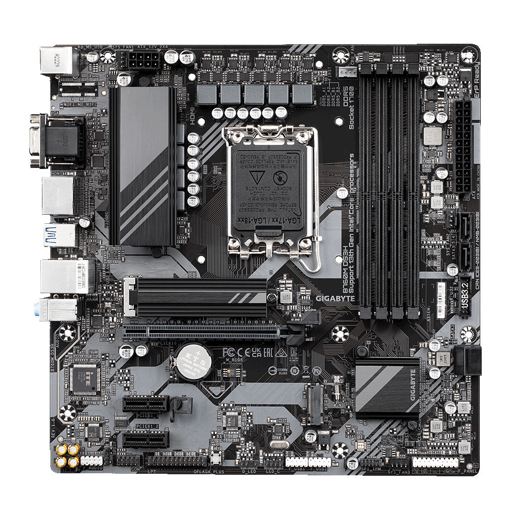 Материнська плата GIGABYTE B760M DS3H - зображення 1
