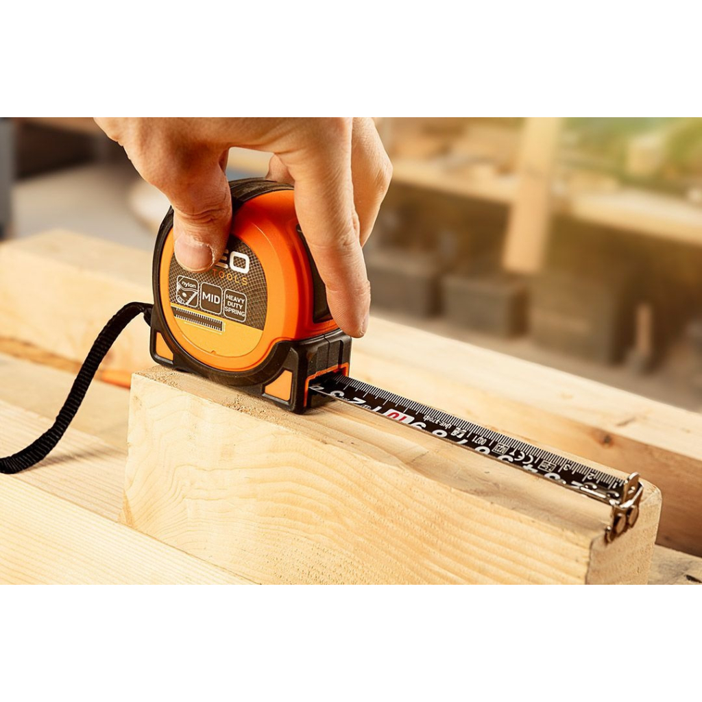 Рулетка Neo Tools Super Black, 10мx25мм, з фіксатором змотування, магніт (67-245) - зображення 4