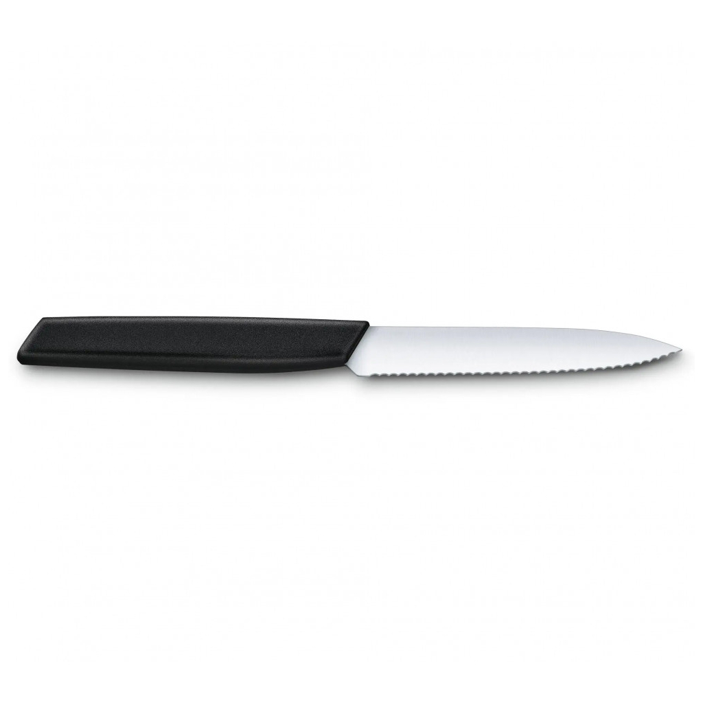 Кухонний ніж Victorinox Swiss Modern Paring Serrate 10см Black (6.9003.10W) - зображення 2
