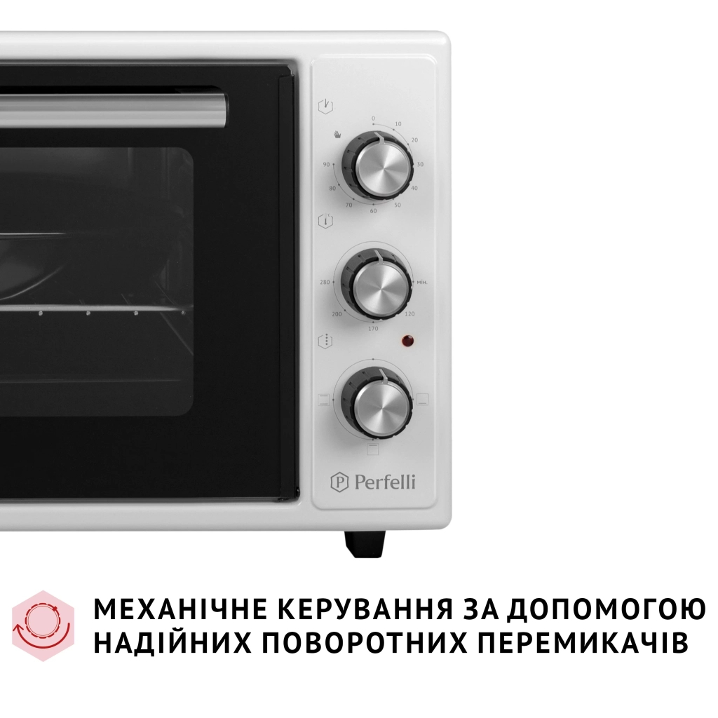 Електропіч Perfelli CLASSIC 48 WHITE - зображення 3