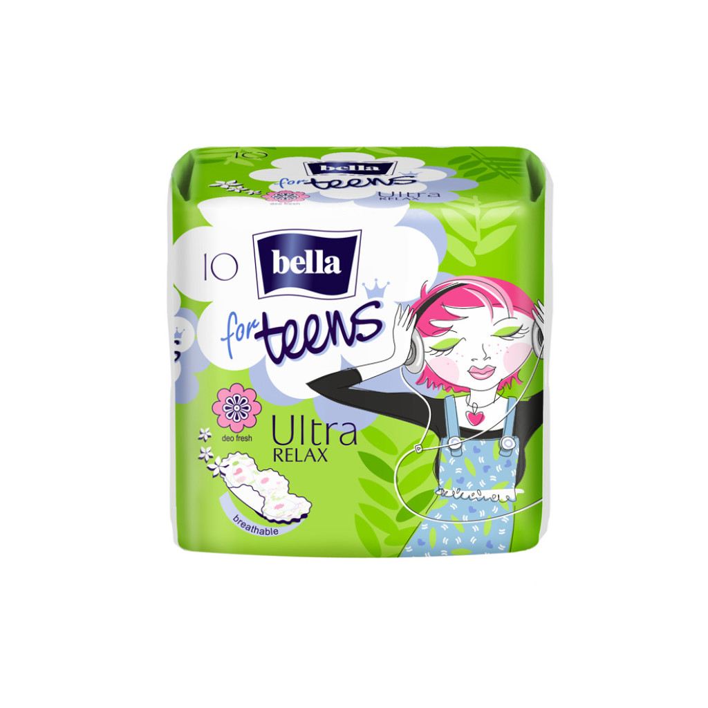 Гігієнічні прокладки Bella For Teens Ultra Relax 10 шт. (5900516302375) - зображення 1