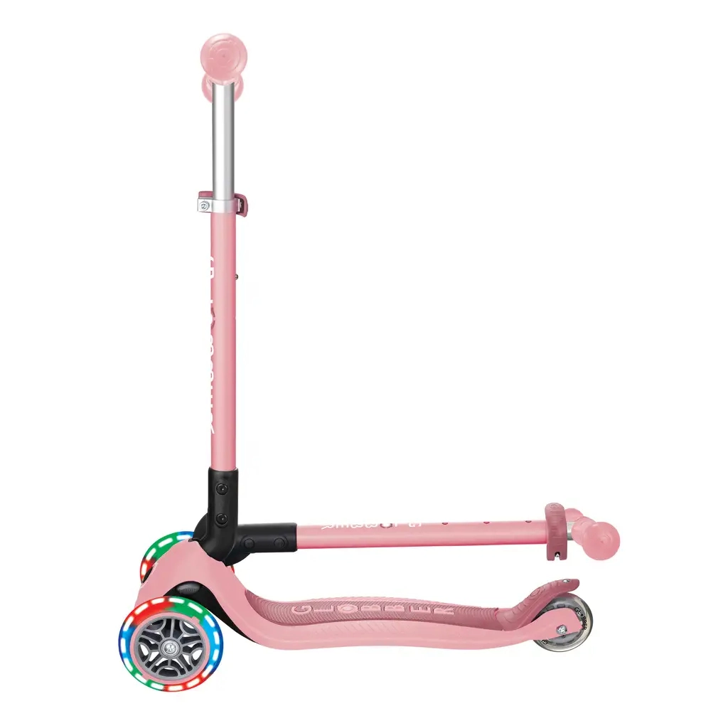 Самокат Globber Primo Foldable Lights колеса з підсвіткою до 50 кг 3+ Пастельно-рожевий (432-211-3) - зображення 9