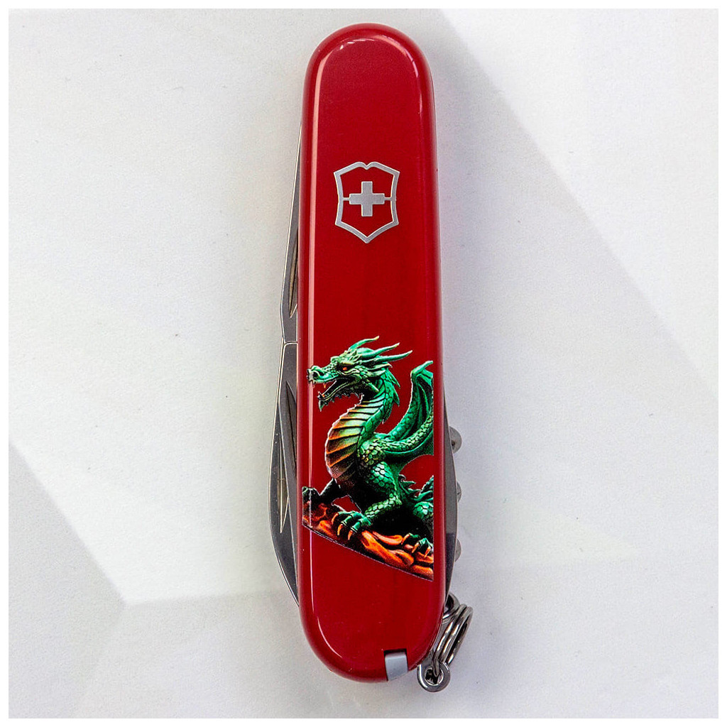 Ніж Victorinox Spartan Zodiac 91 мм Зелений дракон на дереві (1.3603_Z3350u) - зображення 6