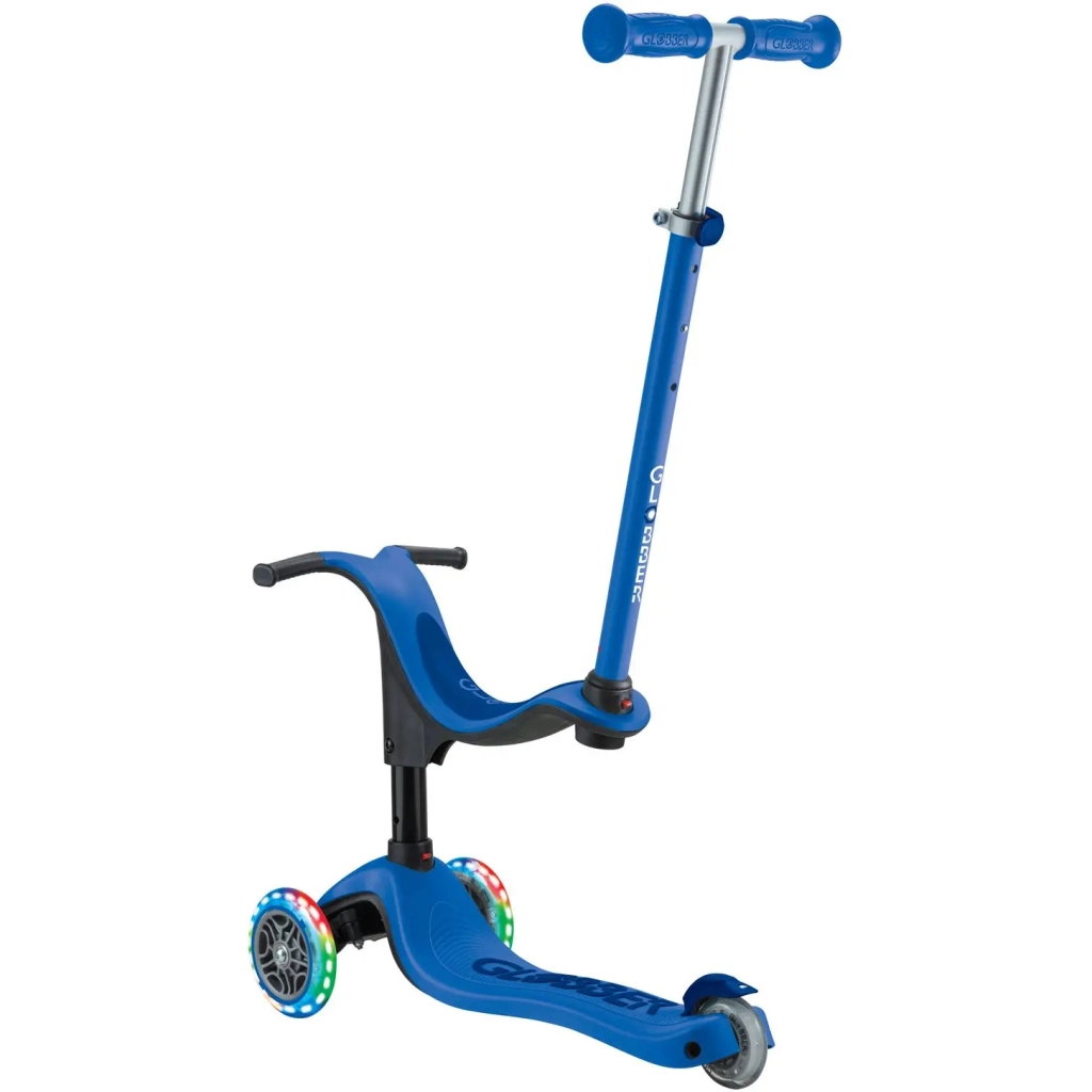 Самокат Globber Go Up Sporty колеса з підсвіткою до 20/50 кг 1+ Синій (452-600-4) - зображення 4