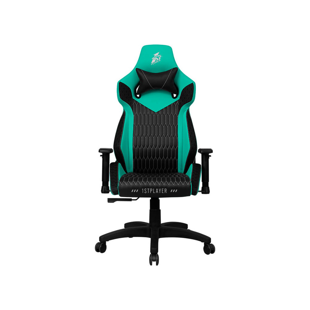 Крісло ігрове 1stPlayer WIN101 Black-Green - зображення 1